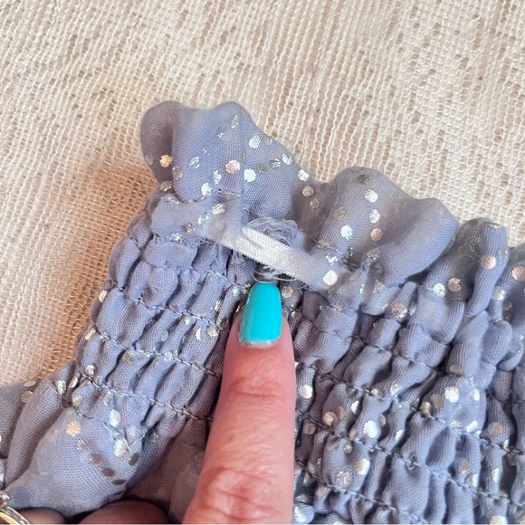 Surf Gypsy tiered metallic ruffle  skirt - Picture 6 of 8